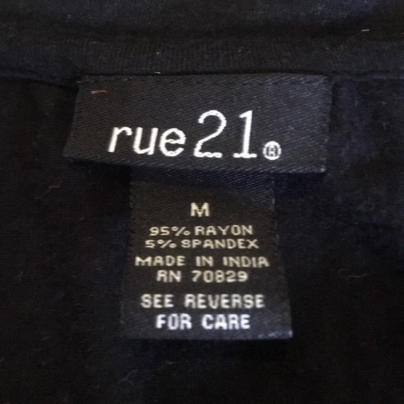 Rue 21 black shirt - Picture 2 of 2